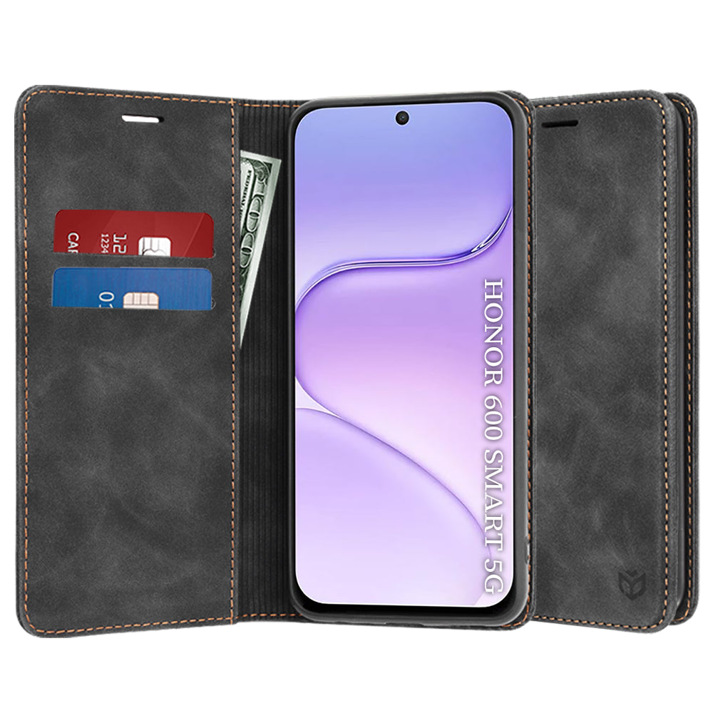 Hülle für Honor 600 Smart, Techsuit, Confy, Schwarz