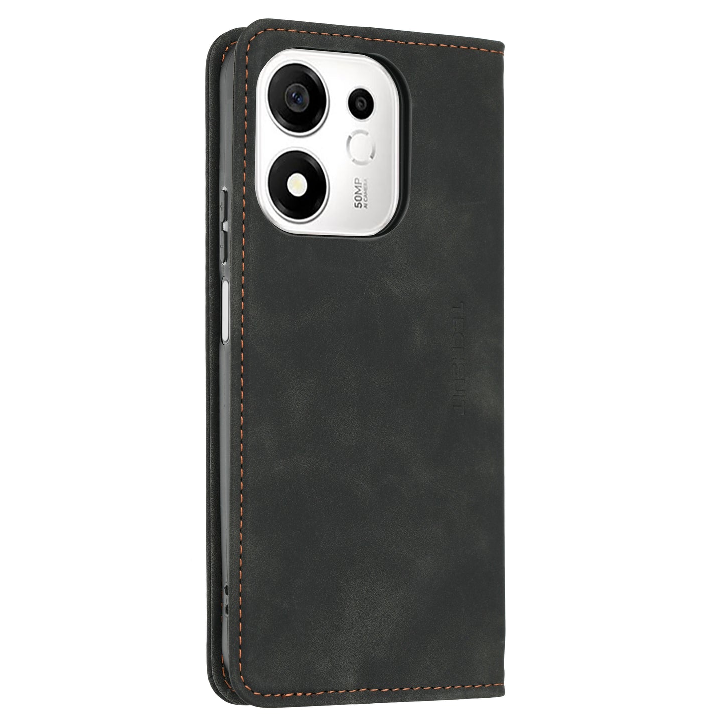 Hülle für Honor 600 Smart, Techsuit, Confy, Schwarz
