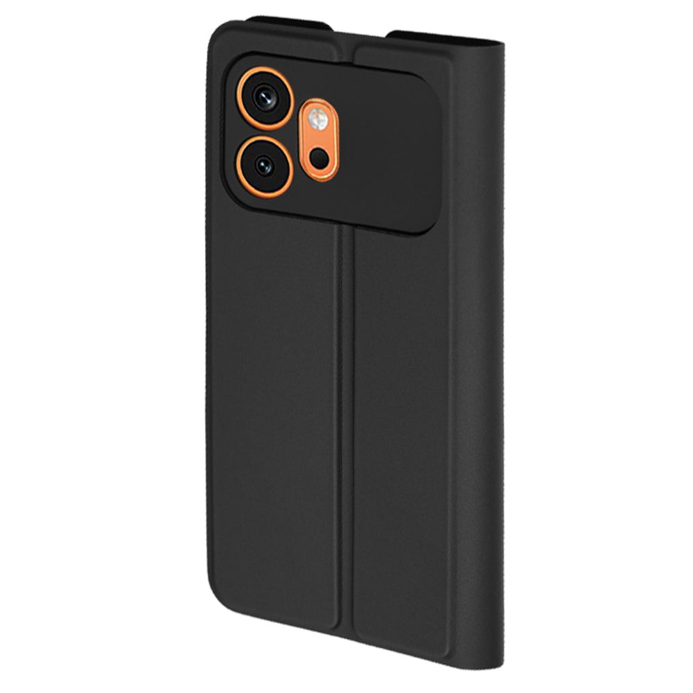 Coque pour Honor 600, Techsuit, Magskin Book, Noire