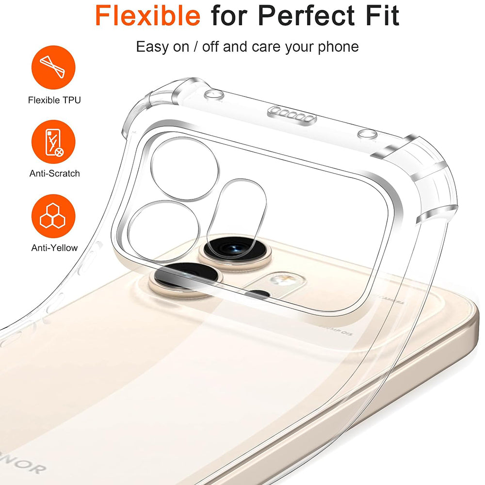 Hoes voor Honor 600, Techsuit, Schokbestendig Clear, Transparant