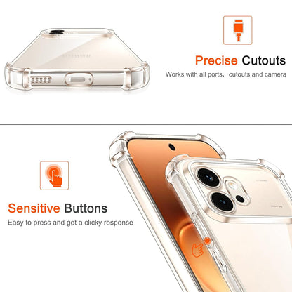 Hoes voor Honor 600, Techsuit, Schokbestendig Clear, Transparant