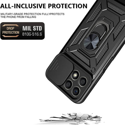 Hoes voor Honor 70 Lite / X6 / X8 5G, Techsuit, CamShield, Zwart