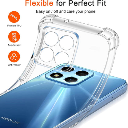 Coque pour Honor 70 Lite / X6 / X8 5G, Techsuit, Antichoc Claire, Transparente