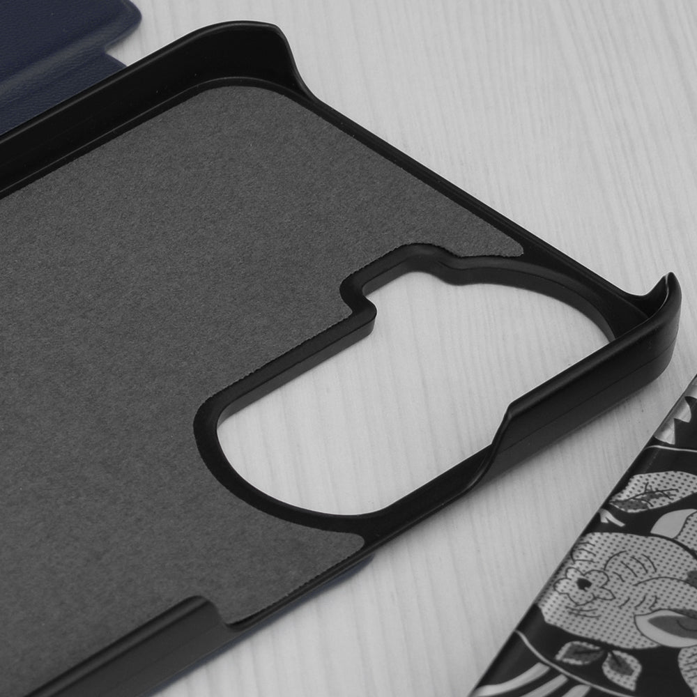 Étui pour Honor 90 Lite, Techsuit, eFold, Bleu Foncé