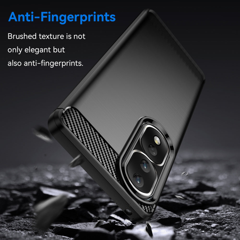 Hoes voor Honor 90 Pro / 80 Pro, Techsuit, Carbon, Zwart