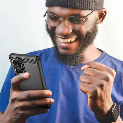 Hoes voor Honor 90 Pro / 80 Pro, Techsuit, Carbon, Zwart
