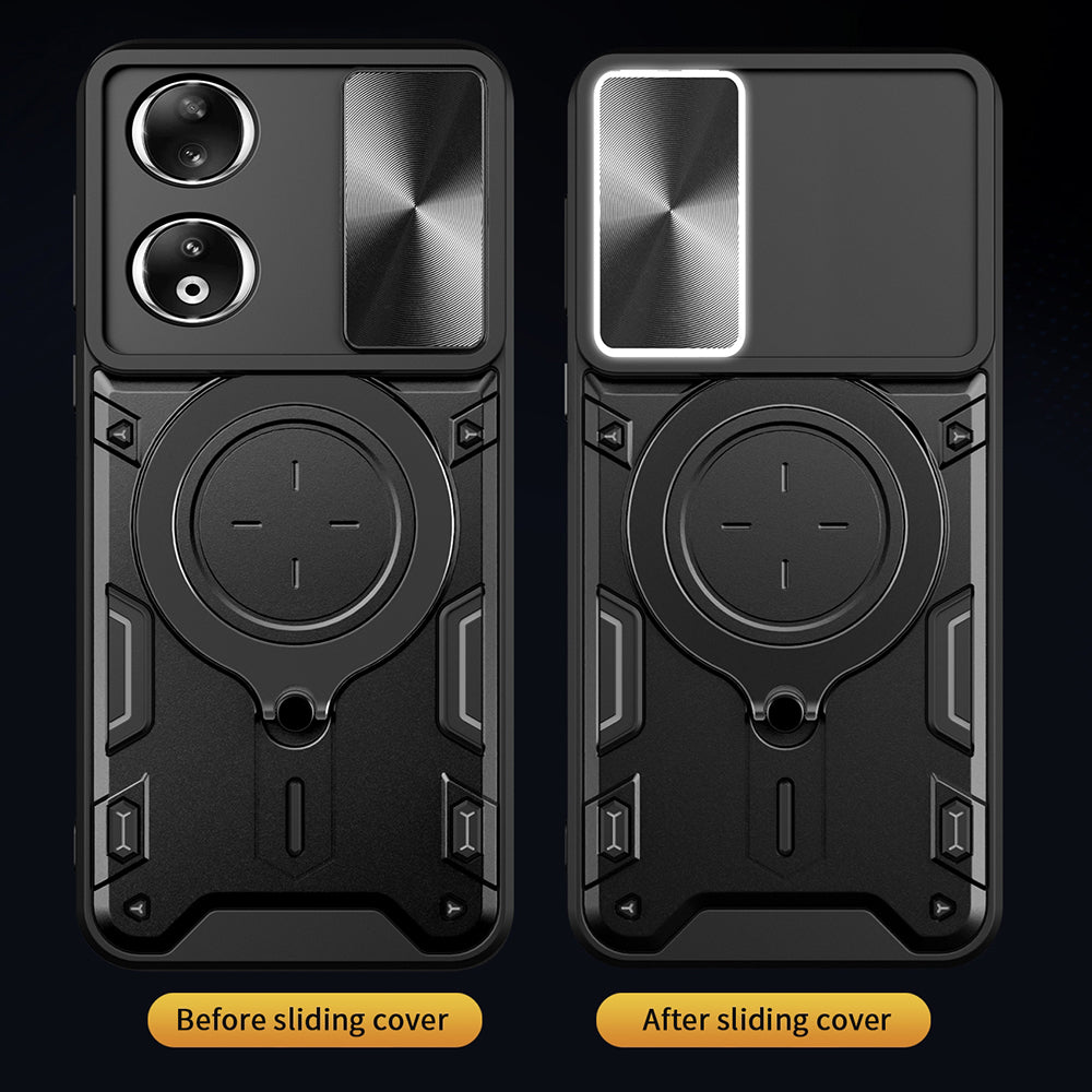 Coque pour Honor 90, Techsuit, CamGuard Pro, Noire