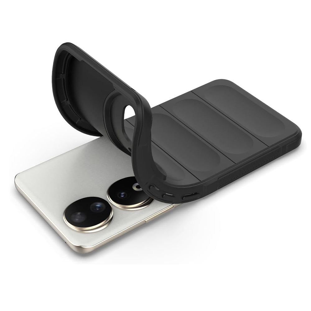 Hülle für Honor 90, Techsuit, Magic Shield, Schwarz