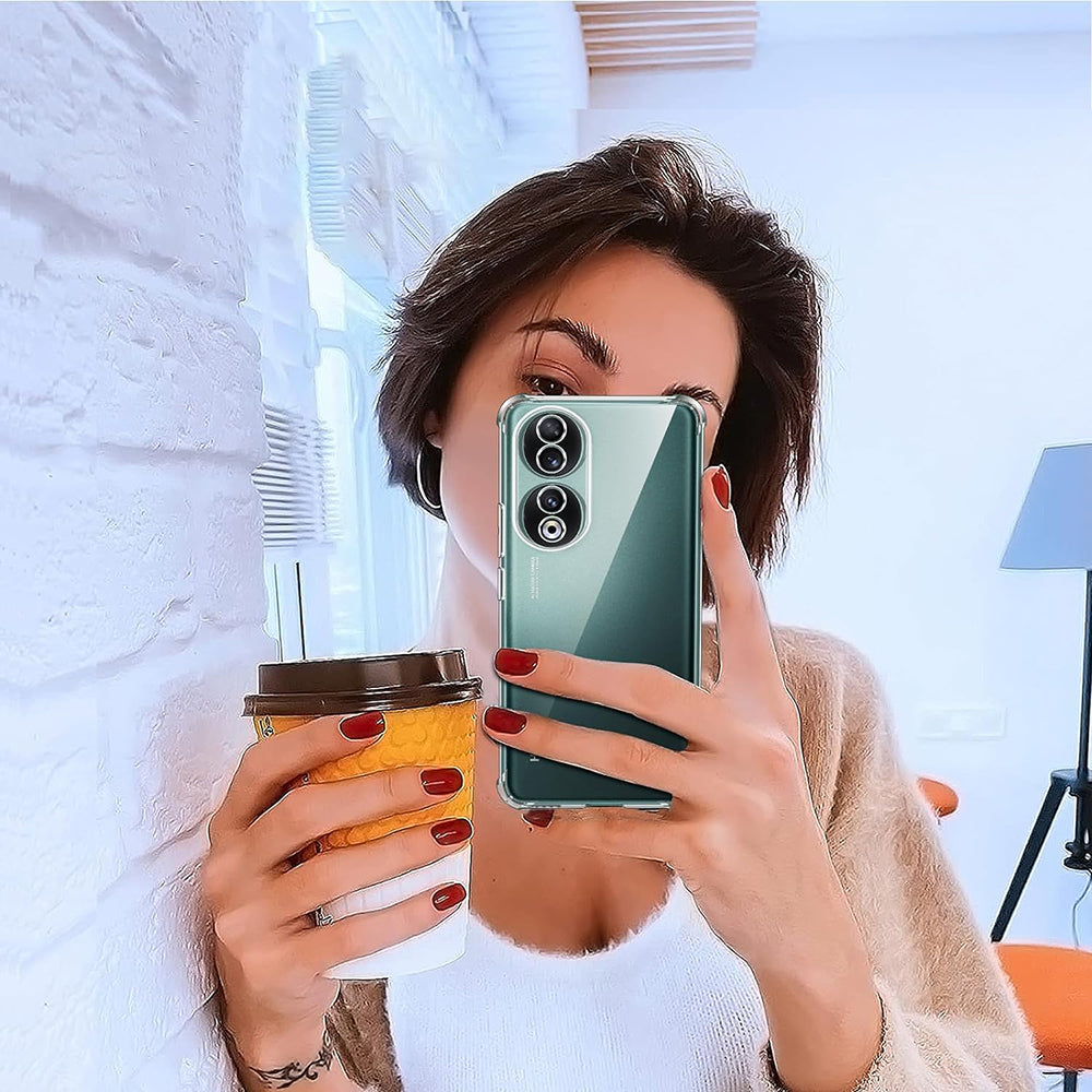 Case for Honor 90, Techsuit, Shockproof Clear, Transparent