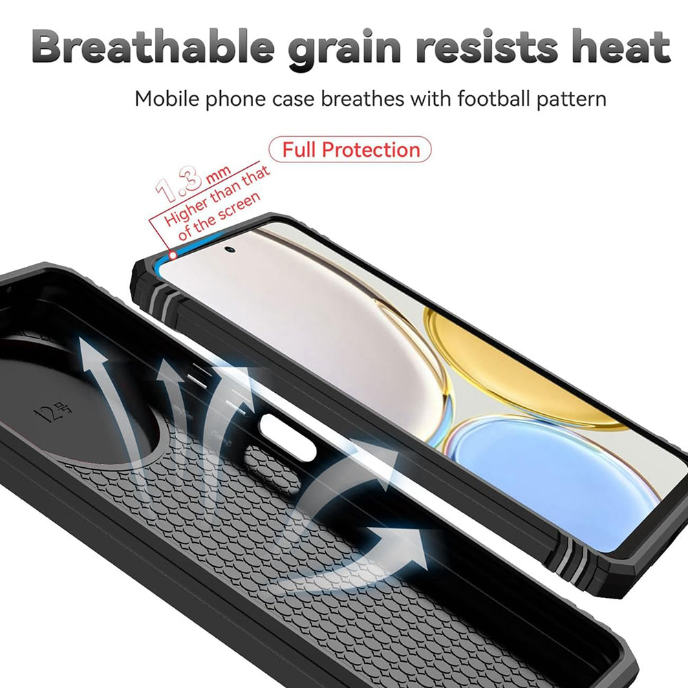 Hülle für Honor Magic5 Lite, Techsuit, CamShield, Schwarz