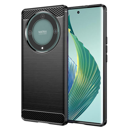 Coque pour Honor Magic5 Lite, Techsuit, Carbone, Noire