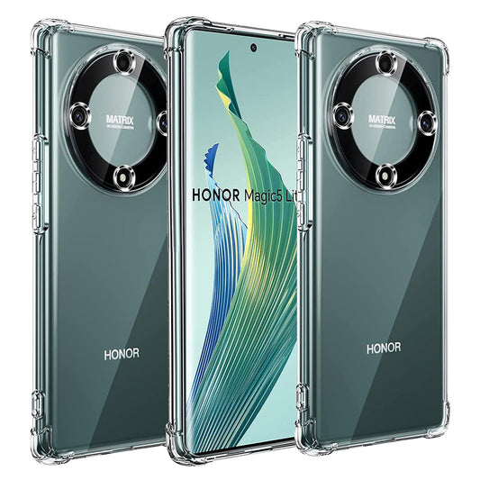 Coque pour Honor Magic5 Lite, Techsuit, Antichoc Claire, Transparente