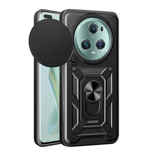 Coque pour Honor Magic5 Pro, Techsuit, CamShield, Noire
