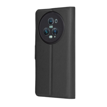 Coque pour Honor Magic5 Pro, Techsuit, Leather Folio, Noire
