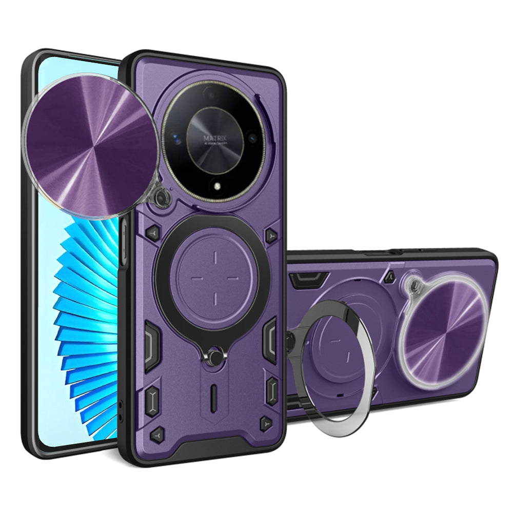 Hoes voor Honor Magic6 Lite, Techsuit, CamGuard Pro, Paars