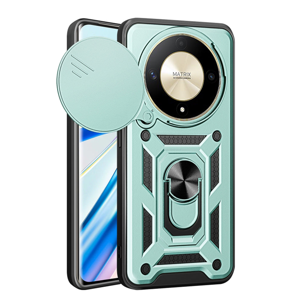 Hülle für Honor Magic6 Lite, Techsuit, CamShield, Grün