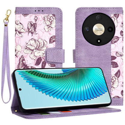 Coque pour Honor Magic6 Lite, Techsuit, FlipCraft, Violet