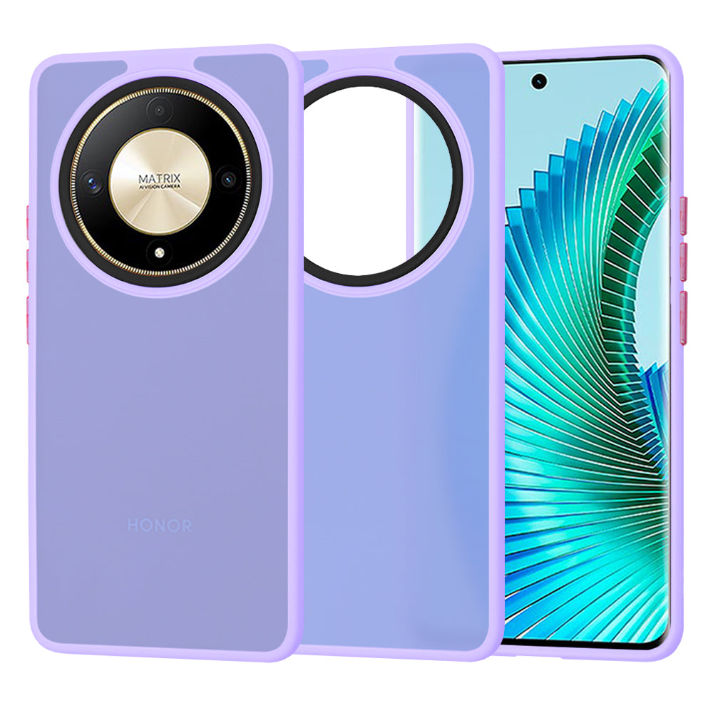 Coque pour Honor Magic6 Lite, Techsuit, HaloFrost, Violet Clair