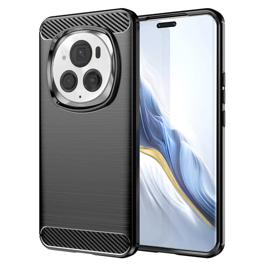 Hoes voor Honor Magic6 Pro, Techsuit, Carbon, Zwart