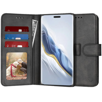 Coque pour Honor Magic6 Pro, Techsuit, Diary Book, Noire