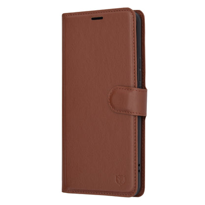 Coque pour Honor Magic6 Pro, Techsuit, Leather Folio, Marron