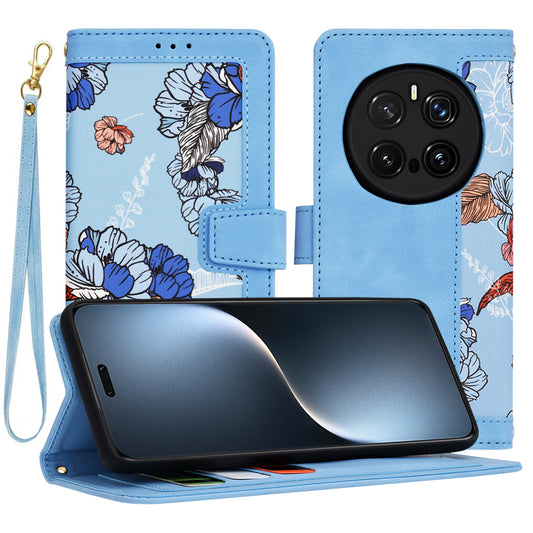 Hülle für Honor Magic7 Pro, Techsuit, FlipCraft, Blau