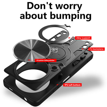 Hoes voor Honor Magic8 Lite, Techsuit, CamGuard Pro, Paars