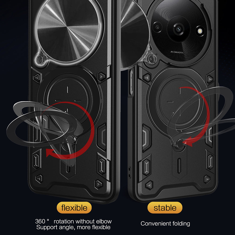 Hoes voor Honor Magic8 Lite, Techsuit, CamGuard Pro, Paars