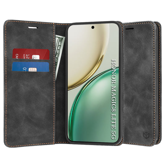 Étui pour Honor Magic8 Lite, Techsuit, Confy, Noir