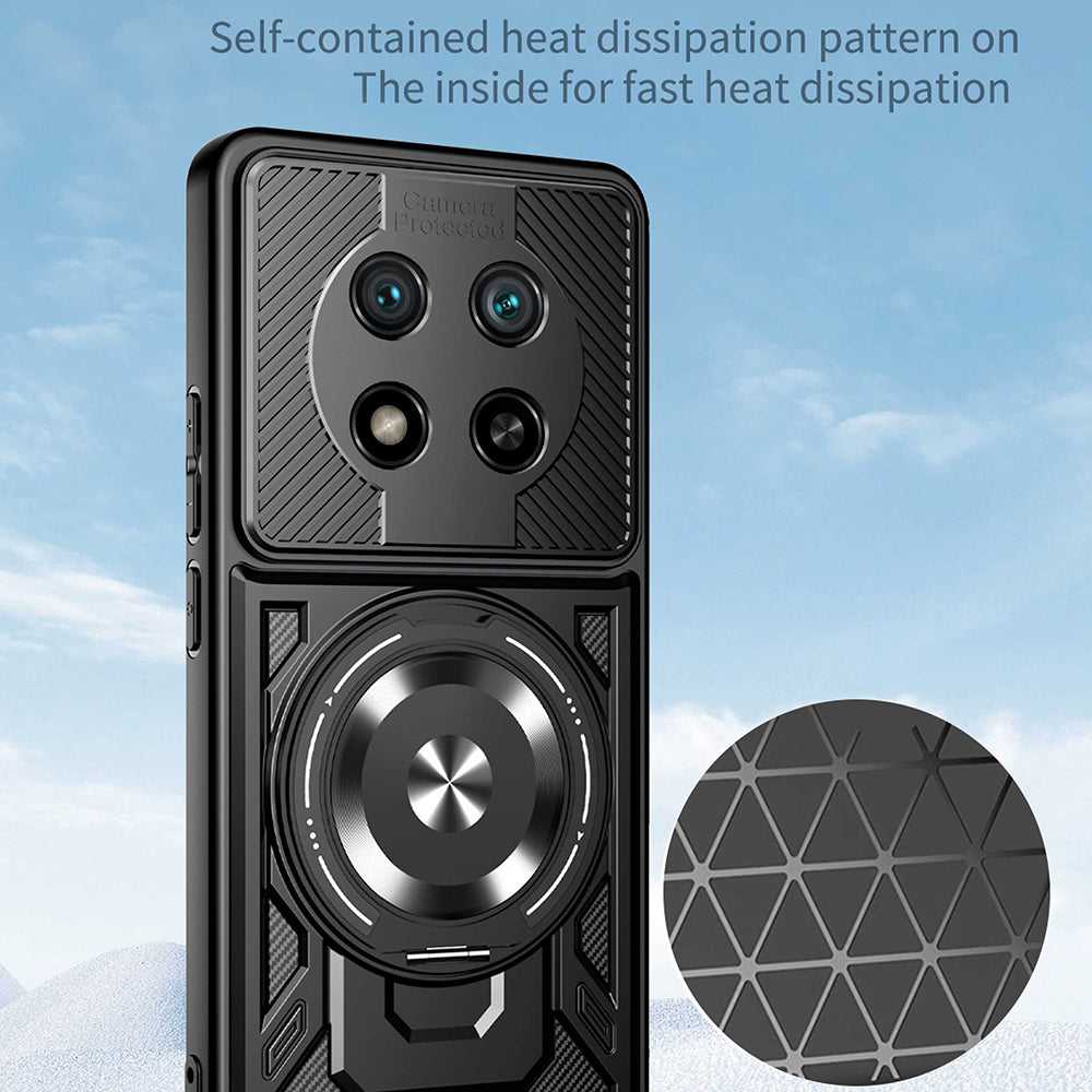 Étui pour Honor Magic8 Lite, Techsuit, RuggedCam, Bleu