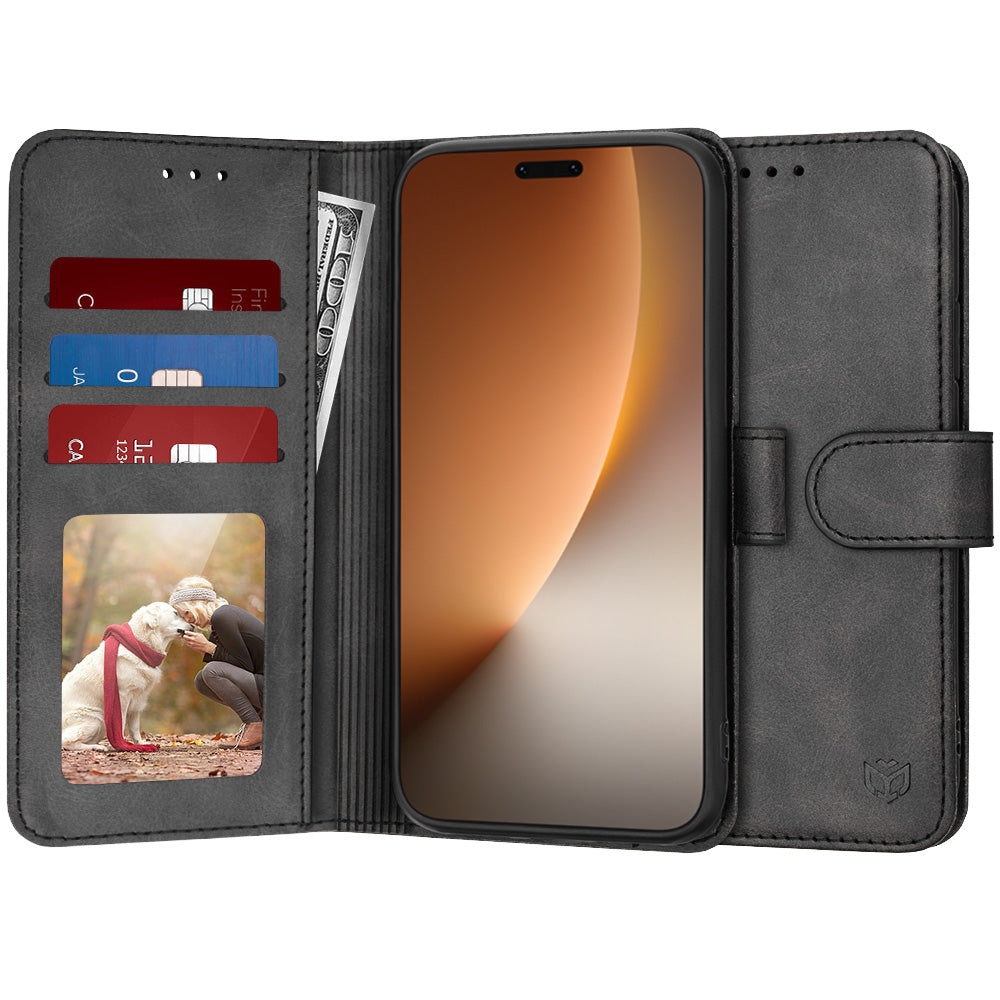 Hülle für Honor Magic8 Pro, Techsuit, Diary Book, Schwarz