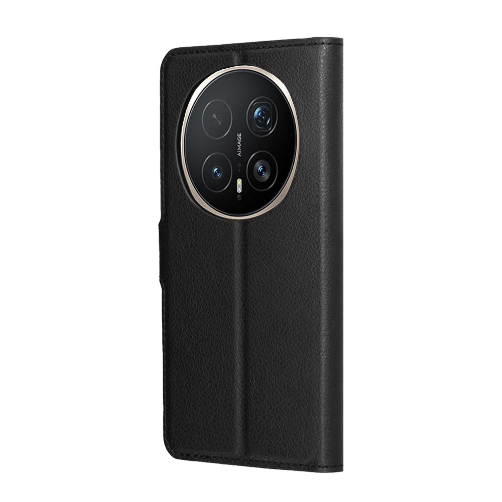 Hülle für Honor Magic8 Pro, Techsuit, Leder-Folio, Schwarz