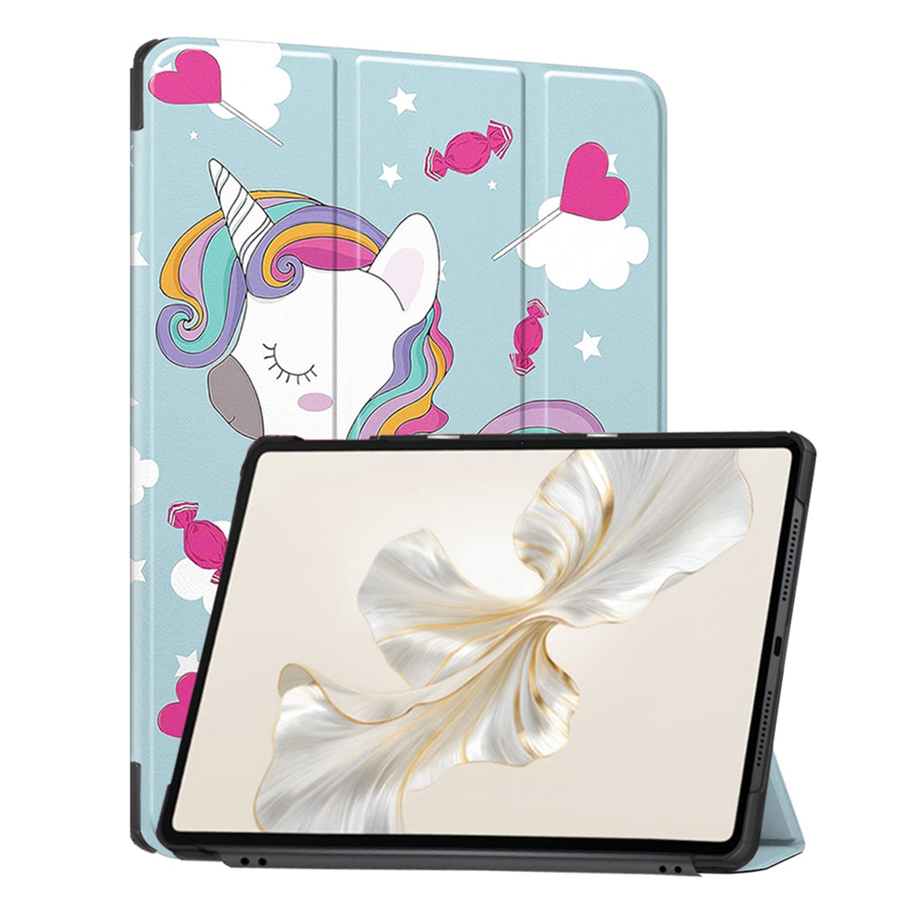 Hülle für Honor Pad 9, Techsuit, FoldPro Unicorn, Mehrfarbig