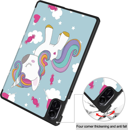 Hülle für Honor Pad X8a, Techsuit, FoldPro Unicorn, Mehrfarbig