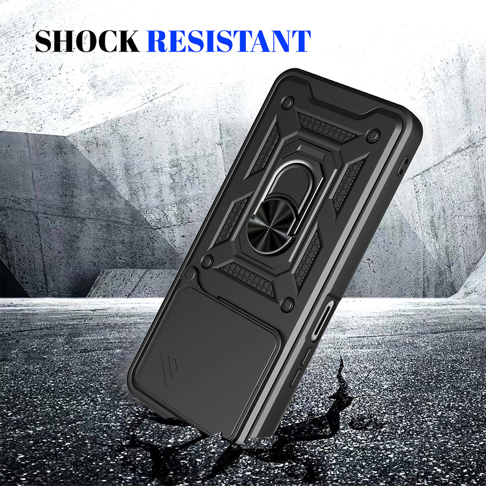 Étui pour Honor X5c Plus, Techsuit, CamShield, Bleu