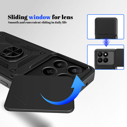 Hülle für Honor X5c Plus, Techsuit, CamShield, Grün