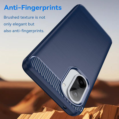 Housse pour Honor X5c Plus, Techsuit, Carbone, Bleue