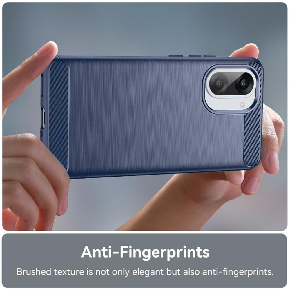 Housse pour Honor X5c Plus, Techsuit, Carbone, Bleue