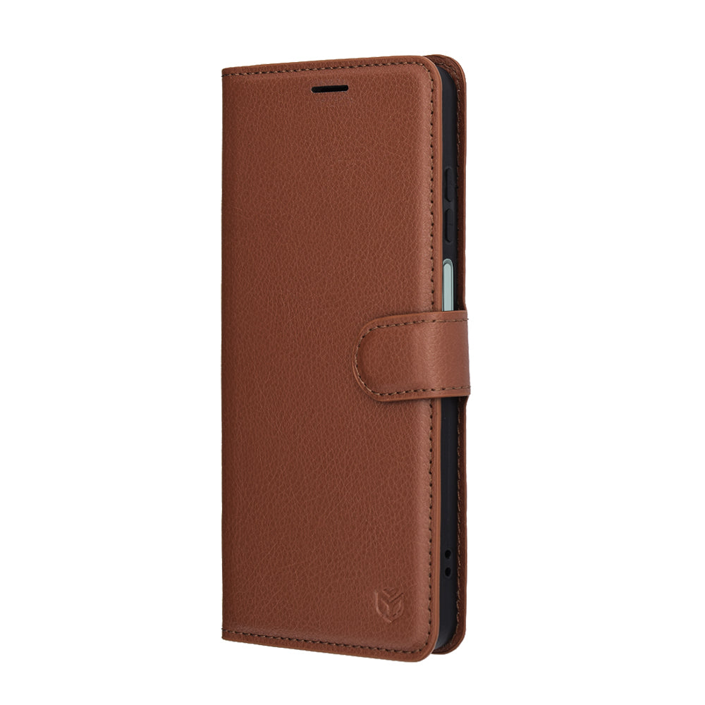 Étui pour Honor X5c Plus, Techsuit, Leather Folio, Marron