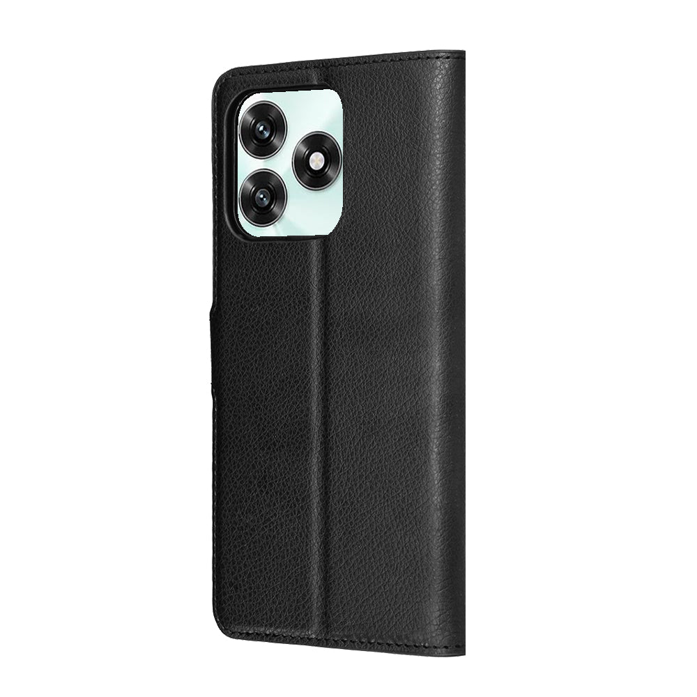 Hülle für Honor X5c Plus, Techsuit, Leather Folio, Schwarz