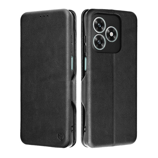 Hülle für Honor X5c Plus, Techsuit, Safe Wallet Plus, Schwarz