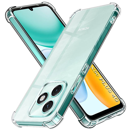 Hoes voor Honor X5c Plus, Techsuit, Schokbestendig Helder, Transparant