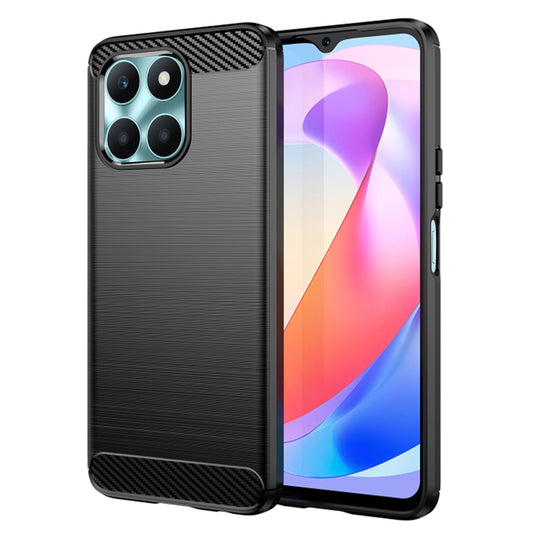 Hülle für Honor X6a, Techsuit, Carbon, Schwarz