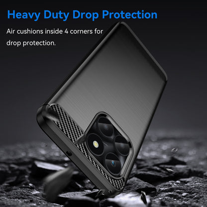 Hülle für Honor X6a, Techsuit, Carbon, Schwarz