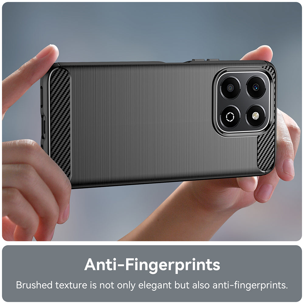 Hülle für Honor X6b, Techsuit, Carbon, Schwarz