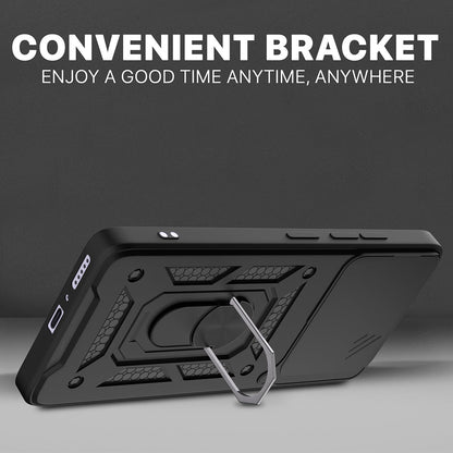 Coque pour Honor X6c, Techsuit, CamShield, Noire