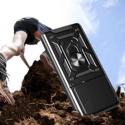 Coque pour Honor X6c, Techsuit, CamShield, Noire