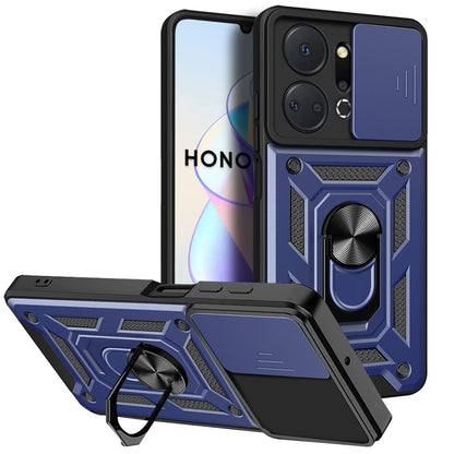 Hoes voor Honor X7a, Techsuit, CamShield, Blauw