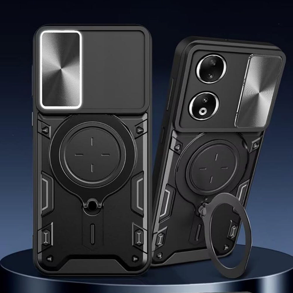 Hoes voor Honor X7b 5G / 90 Smart / X7b 4G, Techsuit, CamGuard Pro, Zwart