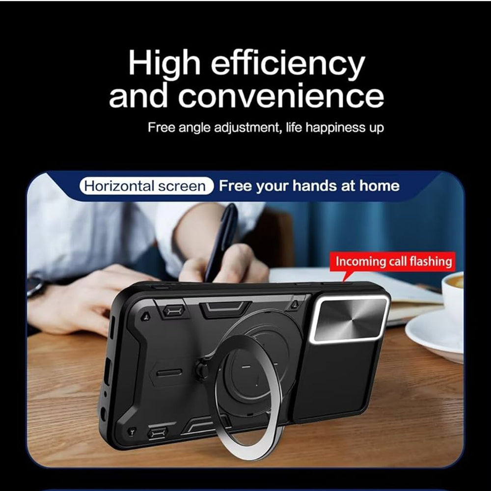 Hoes voor Honor X7b 5G / 90 Smart / X7b 4G, Techsuit, CamGuard Pro, Zwart